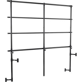 Back Guard Rails for 4-Level TransPort Risers - Black