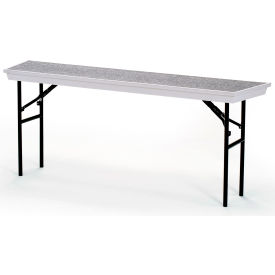 4th Level Add-On for Tapered TransPort Riser - Gray Carpet with Black Aluminum Frame