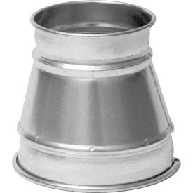 Reducer 6-4, 6" Dia, Galvanized Steel