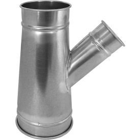Branch 30 Degree  4" Dia, Galvanized Steel