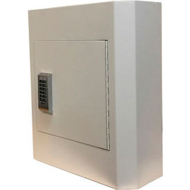 Wall-Mount Deposit Drop Box w/Top Drop Slot Electronic Lock 14"Wx5-1/8"Dx15-3/4"H