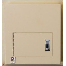 Through-The-Wall Depository Drop Box - Electronic Lock 14"W x 12"D x 15"H, Beige