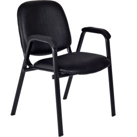 Vinyl Stack Chair - Black