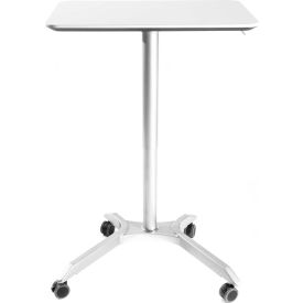 AIRLIFT XL Sit-Stand Mobile Desk, White