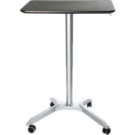 AIRLIFT XL Sit-Stand Mobile Desk, Espresso