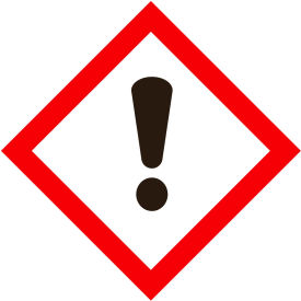 GHS1272 GHS "Exclamation Mark" Pictogram Placard, 10-3/4" x 10-3/4" - 100/Pkg