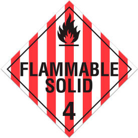 Flammable Solids Tagboard Placard - 100/Pkg