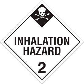 Class 2.3 Inhalation Hazard Adhesive Vinyl Placard - 100/Pkg