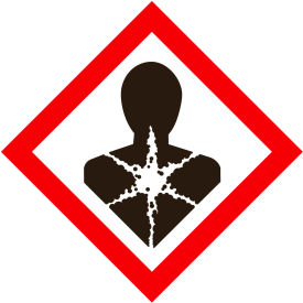 GHS "Health Hazard" Pictogram Placard, 10-3/4" x 10-3/4"