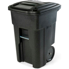 Heavy Duty Two-Wheel Trash Cart, 48 Gallon, Black - 56599