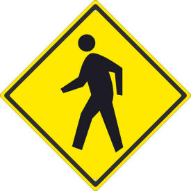 Traffic Sign - Pedestrian Crossing, Aluminum, 24" x 24"