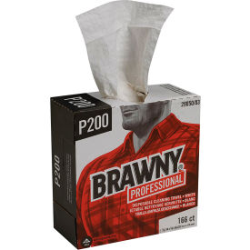 Professional P200 Disposable Cleaning Towels, Tall Box, White, 830 Towels/Case