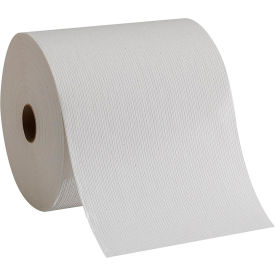 Pacific Blue Basic Recycled Paper Towel Roll, White, 6 Rolls per Case