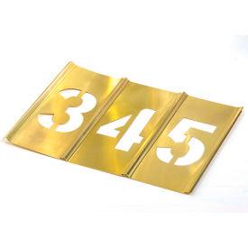 12" Interlocking Stencil Gothic Style Numbers, 13 Piece Kit