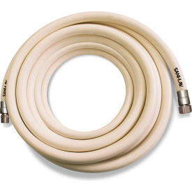 Wash Down Hose, 3/4" MGHT Swivel x FGHT, Stainless Steel, White - 50'