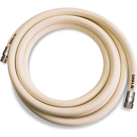 Wash Down Hose, 3/4" MGHT Swivel x FGHT, Stainless Steel, White - 25'