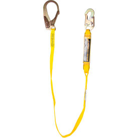6' Shock Absorbing Lanyard Rebar and Snap Hook