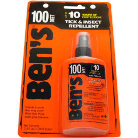 100% DEET Mosquito, Tick and Insect Repellent, 3.4 Oz. Pump Spray
