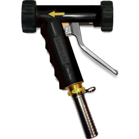 Large Low-Flow Industrial Spray Nozzle, Black w/Brass Swivel Hose Adapter