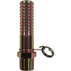 N14 Non-Swivel Hose Adapter, Brass, 1/2 NPT x 3/4 Hose Barb
