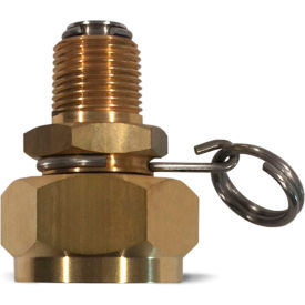 N12 Swivel Hose Adapter, Brass, 3/8 MNPT x 3/4 FGHT