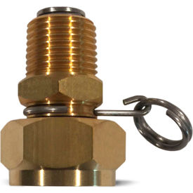 Swivel Hose Adapter, Brass, 1/2 MNPT x 3/4 FGHT