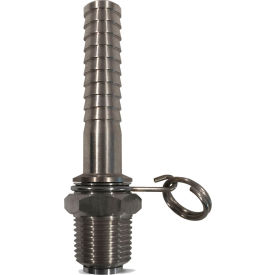 Swivel Hose Adapter, Stainless Steel, 1/2 NPT x 1/2 Hose Barb