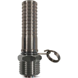 Swivel Hose Adapter, Stainless Steel, 3/4 MGHT x 3/4 Hose Barb