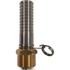 Swivel Hose Adapter, Brass 3/4 MGHT x 3/4 Hose Barb