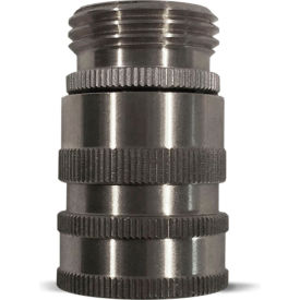 Quick Disconnect Hose Adapter, Stainless Steel, 3/4 FGHT x 3/4 MNPT