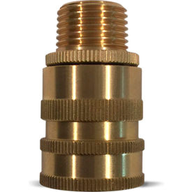 N18 Quick Disconnect Hose Adapter, Brass, 1/2 MNPT x 3/4 FGHT