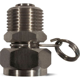 N17S Swivel Hose Adapter, Stainless Steel, 3/4 MGHT x 3/4 FGHT