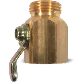 N16 Non-Swivel Hose Adapter, Brass, 3/4" FGHT x 3/4" MGHT