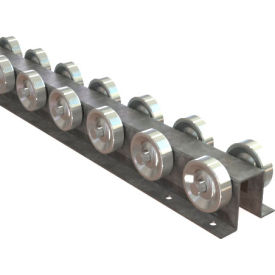 Straight Flow Rail - Top Hat 2-17/32" OAW 8 WPF Paired 3" Centers