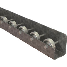 Straight Flow Rail FRWL1.94-2-3-10 - J-Channel 2-29/32" OAW - 4 WPF 3" Axle Centers