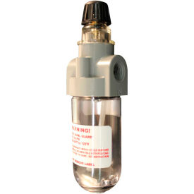 Mini Lubricator Polycarbonate Bowl 1/4" NPT 150 PSI 1 oz. Bowl