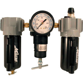Deluxe Filter/Regulator/Lubricator Metal Bowl 1/2" NPT 250 PSI 40 Micron