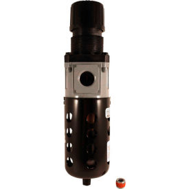 Piggyback Filter/Regulator Polycarbonate Bowl w/Metal Guard 1/2" NPT 150 PSI 40 Micron