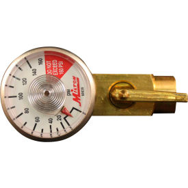 Flow Control Valve with Dial Gauge 1/4" NPT Male 150 PSI 5 CFM