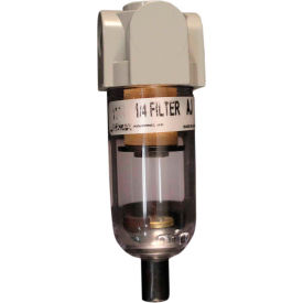Mini Filter Polycarbonate Bowl 1/4" NPT 150 PSI 20 Micron