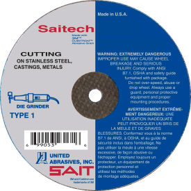 Cut Off Wheel Type 1 Saitech 3" x 1/16" x 3/8" Ceramic Aluminum Oxide