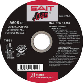 Cut Off Wheel Type 1 A60S 7" x .045" x 5/8" 60 Grit Aluminum Oxide