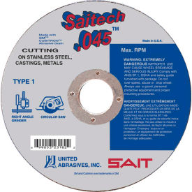 Cut Off Wheel Type 1 Saitech 6" x .045" x 7/8" Ceramic Aluminum Oxide