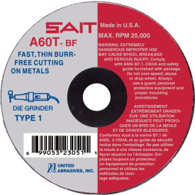Cut Off Wheel Type 1 A60T 3" x .035" x 1/4" 60 Grit Aluminum Oxide