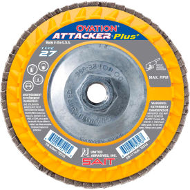 72315 Ovation Attacker Flap Disc T27 5"x 5/8-11" 40 Grit Zirconium