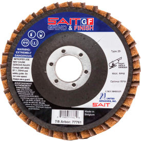 Grind/Finish Flap Disc T29 4-1/2 " x 7/8" 150 Grit Coated & Non-Woven