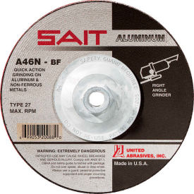 Depressed Center Wheel T27 4-1/2"x 1/4" x 5/8-11" 46 Grit Alum. Oxide