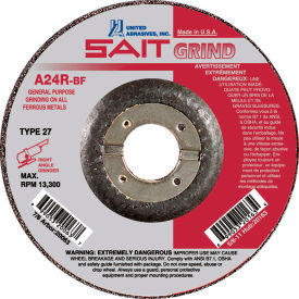 Depressed Center Wheel T27 A24R 6"x 1/4" x 7/8" 24 Grit Aluminum Oxide