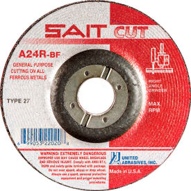 Depressed Center Wheel T27 6"x 1/8" x 7/8" 24 Grit Aluminum Oxide
