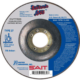Depressed Center Wheel T27 6"x .045" x 7/8" Ceramic Alum. Oxide